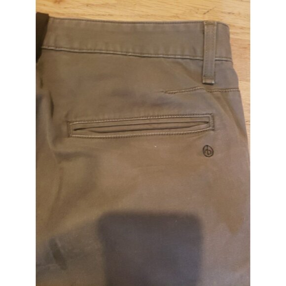 Rag Bone Twill Chino Pants Unisex Mens Army Green Stretch 32 X  32 - Picture 7 of 9